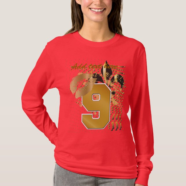 Camiseta Personalize seu texto/beijo/corações/pulso de lis (Frente)