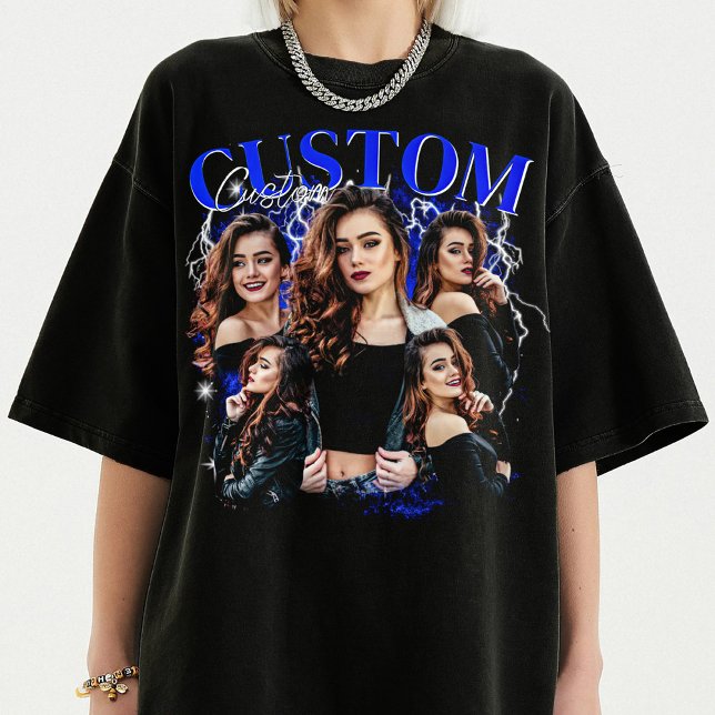 Camiseta PERSONALIZE Sua Própria Ideia de Bootleg Aqui, boo (Criador carregado)