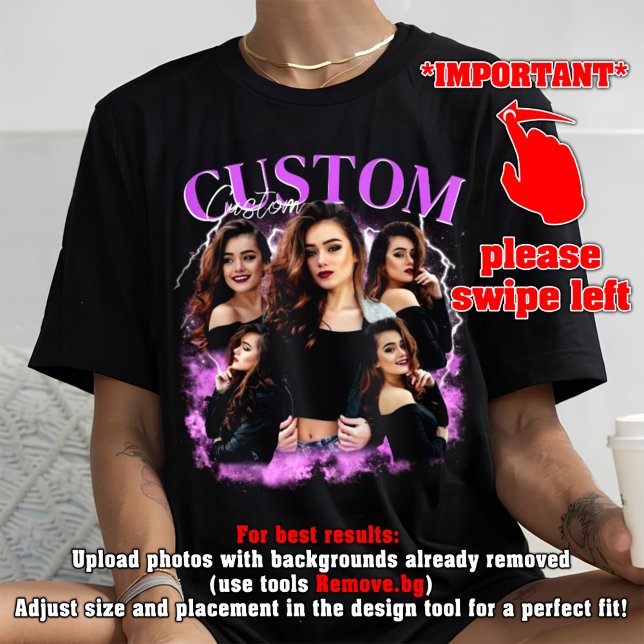 Camiseta PERSONALIZE SUA PRÓPRIA Ideia de Bootleg Aqui, boo (Criador carregado)