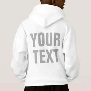 Camiseta Personalize suas crianças de texto Meninos Grande