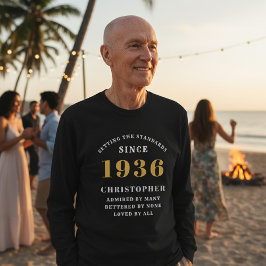 Camiseta Personalized 90th Birthday 1936 Add Name