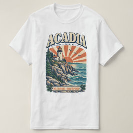 Camiseta Personalized Acadia Maine Lighthouse