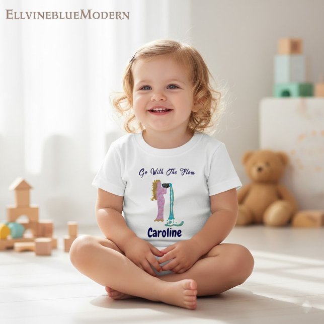 Camiseta Personalized Aquarius Zodiac Impressionist Toddler (Criador carregado)