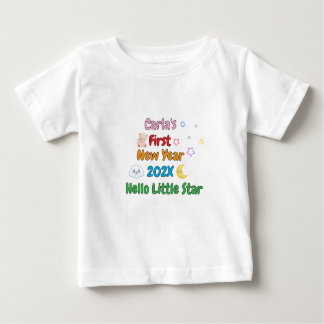 Camiseta Personalized Baby’s First New Year – Cute Design