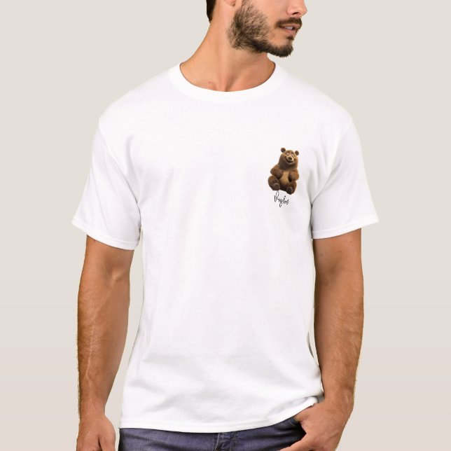 Camiseta Personalized bear Dad | Best bear Dad Ever  (Frente)