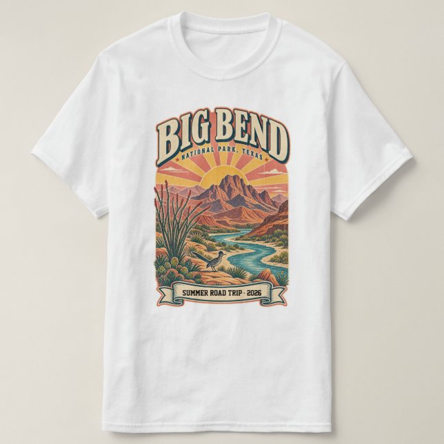 Camiseta Personalized Big Bend National Park (Frente do Design)