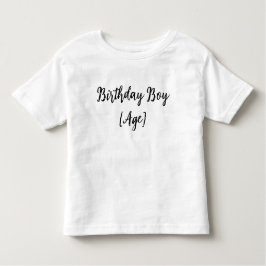 Camiseta Personalized Birthday Boy Toddler – Custom Age