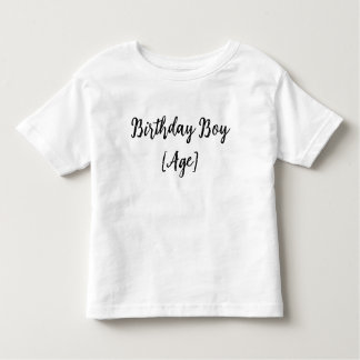 Camiseta Personalized Birthday Boy Toddler – Custom Age