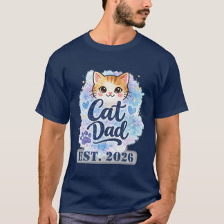 Camiseta Personalized Cat Dad Shirt Custom Cat Dad Gift 