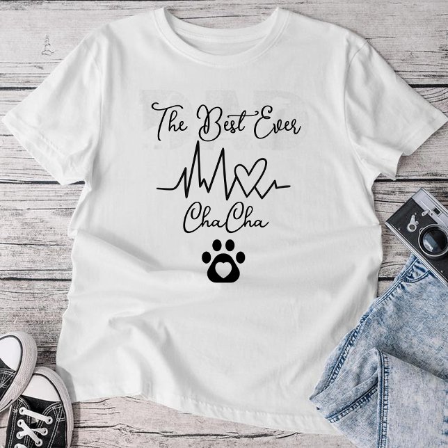 Camiseta Personalized "Cha Cha" Cat Name, Cat Lover  (Criador carregado)