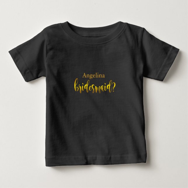 Camiseta Personalized Custom Your Own Photo & Text Baby T-S (Frente)