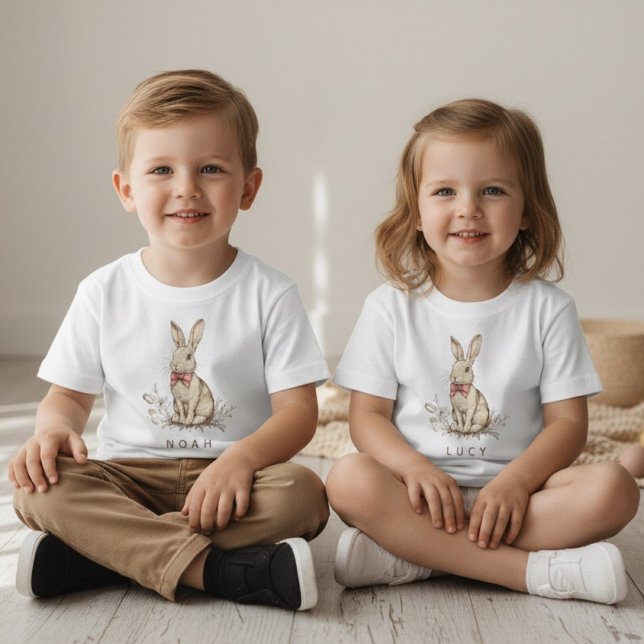 Camiseta Personalized Easter Bunny Custom Name  (Criador carregado)
