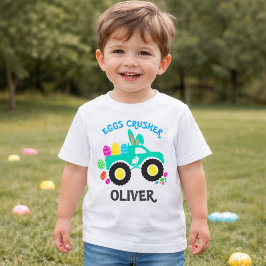 Camiseta Personalized “Eggs Crusher” Monster Truck Easter 