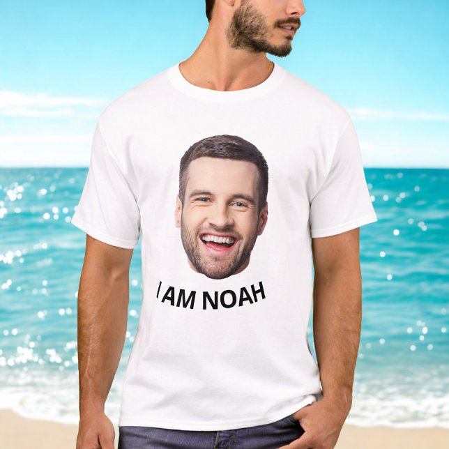 Camiseta Personalized Face Picture Birthday Party Matching (Criador carregado)