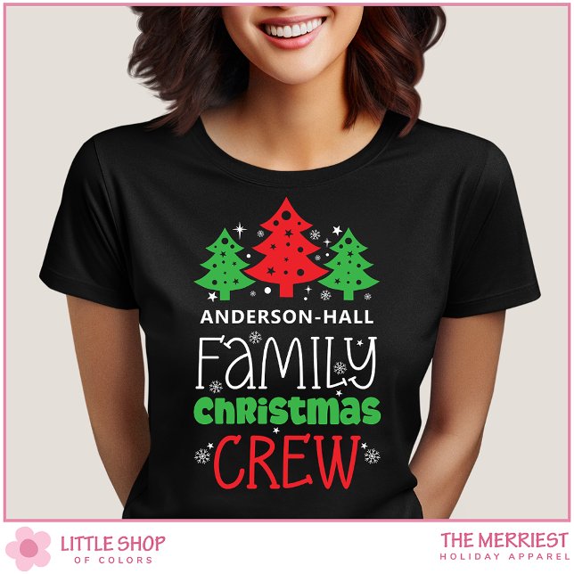 Camiseta Personalized Family Christmas Crew (Criador carregado)