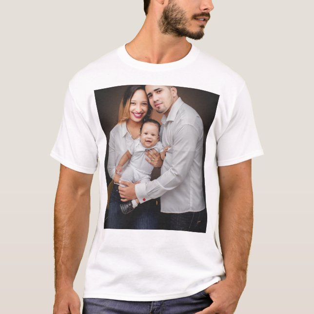Camiseta Personalized Family Photo Custom (Frente)
