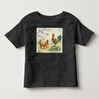 Camiseta Personalized Farm Life rooster chicks toddler 