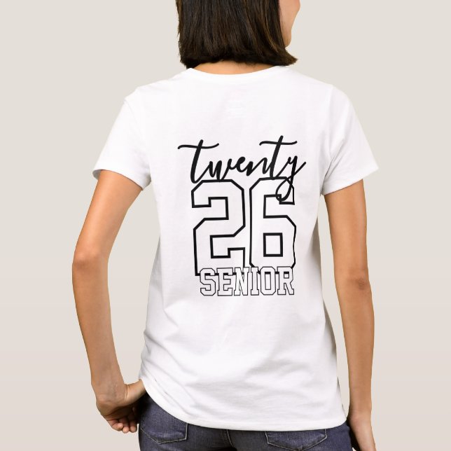 Camiseta Personalized Graduation Class Of Year (Verso)