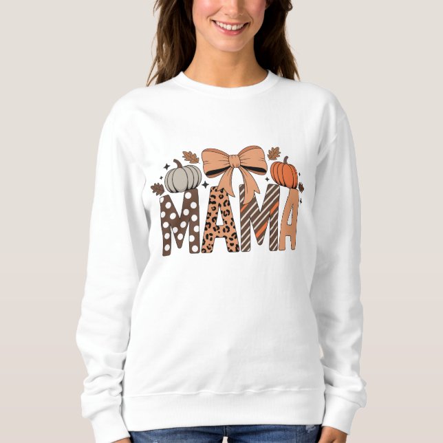 Camiseta Personalized Halloween Mama – Cute Spooky (Frente)