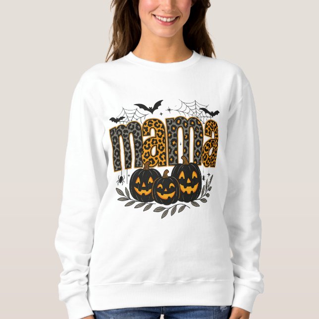 Camiseta Personalized Halloween Mama – Cute Spooky (Frente)