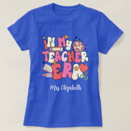 Camiseta Personalized In My Teacher Era, Retro teacher's.