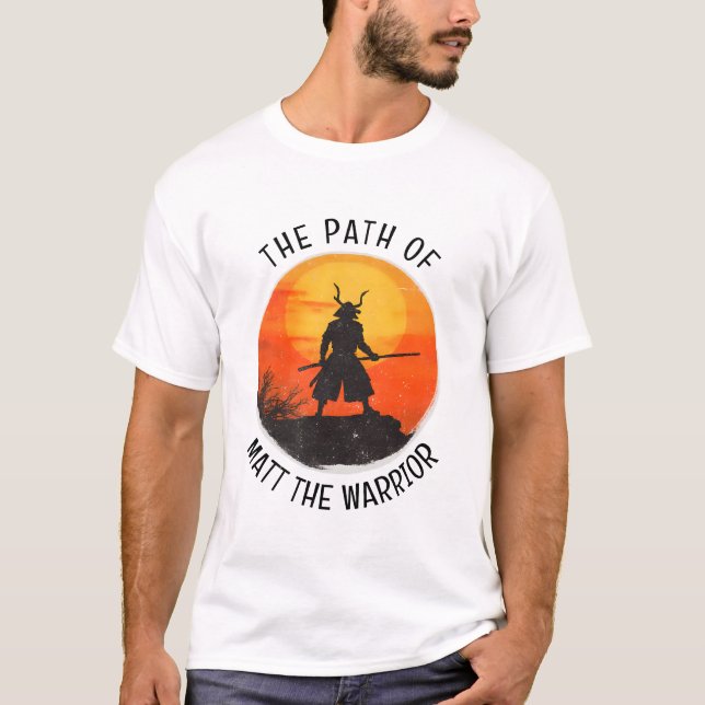 Camiseta Personalized Japanese Martial Arts Samurai Warrior (Frente)