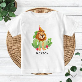 Camiseta Personalized Lion-Themed Baby Shirt