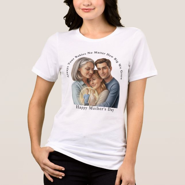 Camiseta personalized mother's day photo  (Frente)