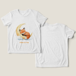 Camiseta Personalized Name Cute Baby Fox 1st Birthday Toddl