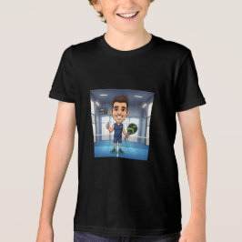 Camiseta Personalized Paddle Player Cartoon Caricature