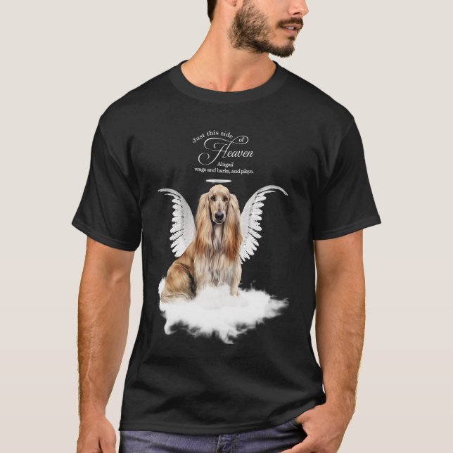Camiseta Personalized Pet Memorial Afghan Hound Dog (Frente)