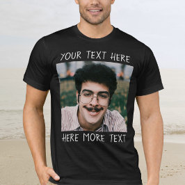 Camiseta Personalized Photo and Text Or Name Ugly Funny