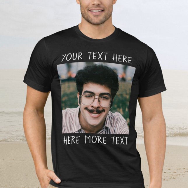 Camiseta Personalized Photo and Text Or Name Ugly Funny (Criador carregado)