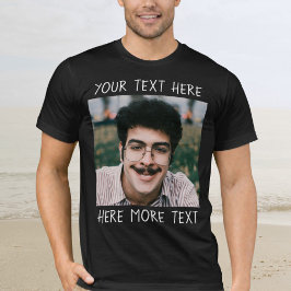Camiseta Personalized Photo and Text Or Name Ugly Funny