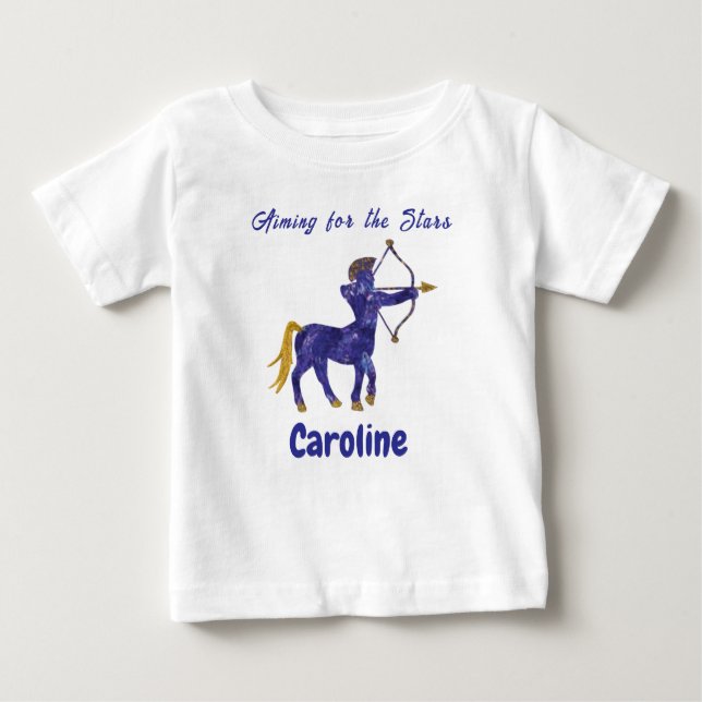 Camiseta Personalized Sagittarius Zodiac Impressionist (Frente)