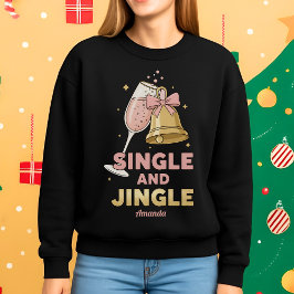Camiseta Personalized Single and Jingle Funny Christmas