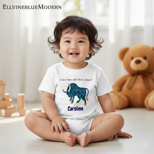 Camiseta Personalized Taurus Gourmet & Grounded Toddler Art (Criador carregado)