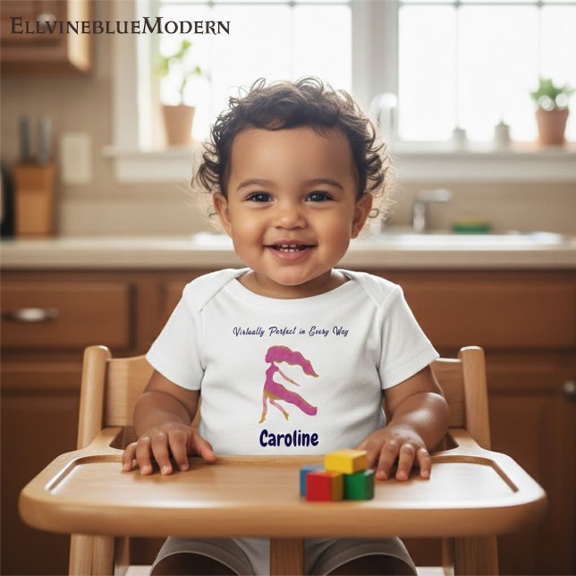 Camiseta Personalized Virgo “Virtually Perfect” Toddler Art (Criador carregado)