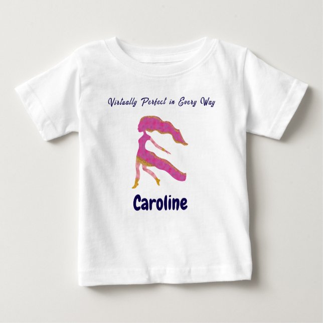 Camiseta Personalized Virgo “Virtually Perfect” Toddler Art (Frente)