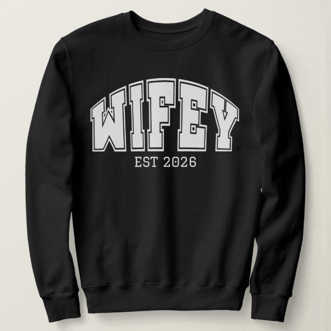Camiseta Personalized Wifey, Sports font design  (Frente do Design)