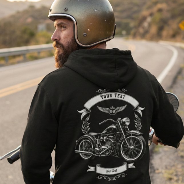 Camiseta Personalized Winter Biker Skull Motorcycle Zip (Criador carregado)