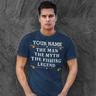 Camiseta Personalizou O Homem O Mito Da Lenda De Pesca