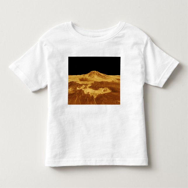Camiseta Perspectiva 3D de Maat Mons em Vênus (Frente)