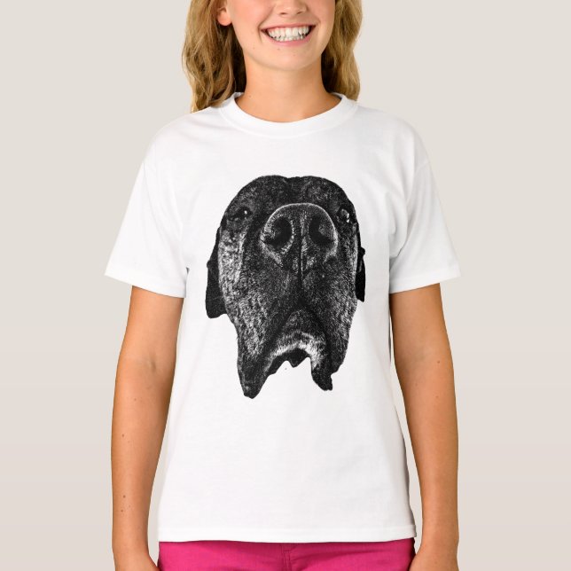 Camiseta Perspectiva do Nariz do Cane Corso | Ink Dog Tee (Frente)