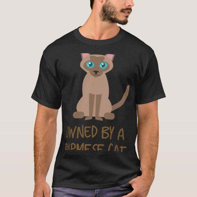 Camiseta Pertence a um gato birmanês (Frente)