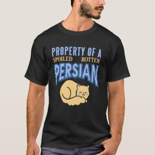 Camiseta Pertence a um gato persa verdadeiramente mimado