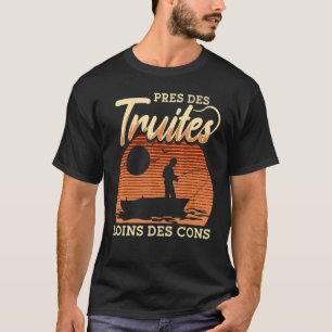 Camiseta Perto da Truta Longe dos Cones Pescador