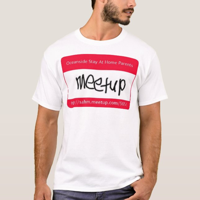 Camiseta Perto do oceano SAHM Meetup (Frente)