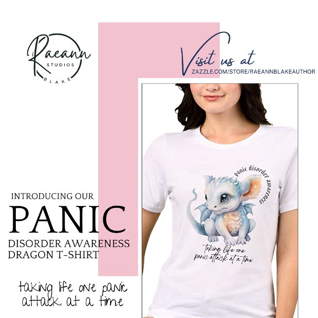 Camiseta Perturbação de Pânico Sensibilização Dragão - LETR (Criador carregado)