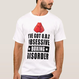 Camiseta Perturbação Obsessiva de Boxing - Citação Engraçad